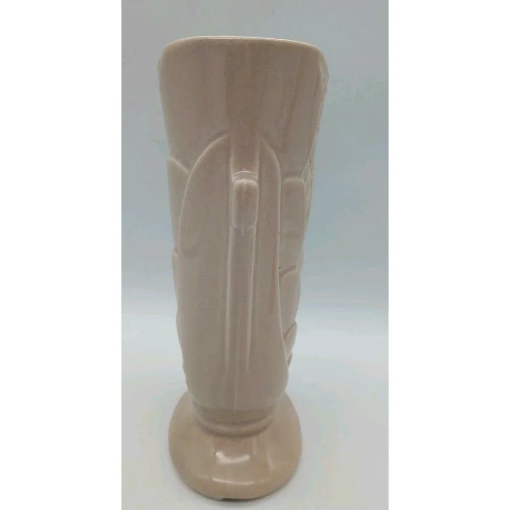 Shawnee Pottery 40s  Double Fan Fish Scale  Vase 8.75